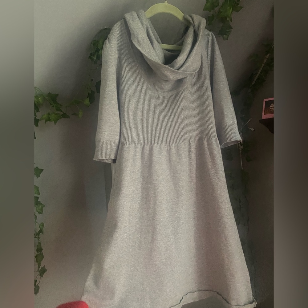 Gray Sweater Dress - takeout - large